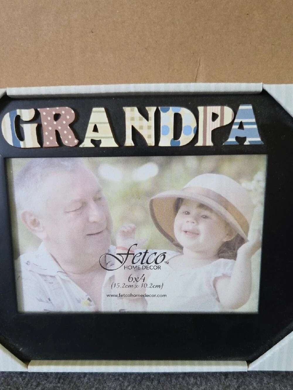 Fetco Black Frame with Multicolor 'GRANDPA' Accent